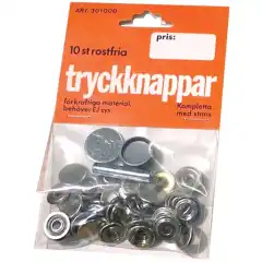 <p>Trykknapper i forkrommet messing.</p>
