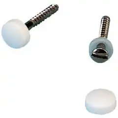 <p>Skruedeksel i hvit plast for skruer. Fra 4.8 til 6.0 mm.</p>

