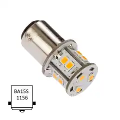LED-p&aelig;re av h&oslash;y kvalitet, som erstatter gl&oslash;dep&aelig;rer med BA15S bajonettsokkel.