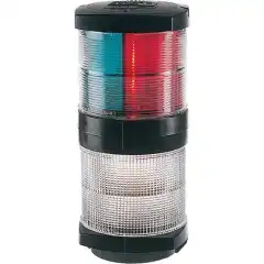 <p>Hella Marine Tri-Colour er en kombinasjonslanterne med en tredelt lanterne p&aring; toppen, og en rundtlysende ankerlanterne p&aring; bunnen.</p>
