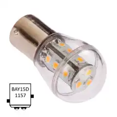 <p>LED-p&aelig;re med kuppel, utformet for bruk i lanterner. P&aelig;ren er laget av premiumprodusenten NauticLed. R&oslash;d farge.</p>
