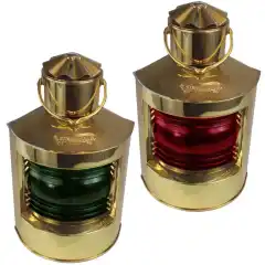 <p>Elektriske 12/24/220V lanterner fra DHR laget av kobber (4") eller messing (6").</p>
