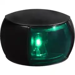 <p>Hella Marine NaviLED Compact er en LED-lanterne godkjent for 2 nautiske mil. FG (farget glass), styrbord side.</p>
