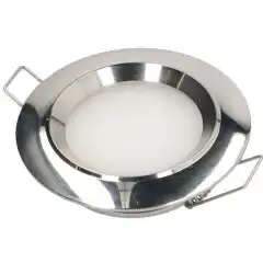 <p>Downlight spot med ramme i h&oslash;yglanspolert rustfritt 316L st&aring;l.</p>
