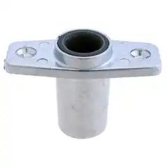 Holder alu. nedfelbar, m/l&aring;s og tett bunn - blank