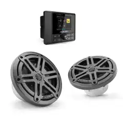 <p>En meget habil marinepakke med 2 h&oslash;yttalere og spiller fra JL Audio.</p>
