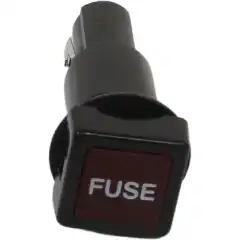 <p>Innfellbar sikringsholder i svart plastikk.</p>
