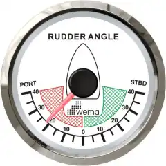 <p>Lekker rorindikator fra Wema. Denne modellen har syrefast og blankpolert yttering, og er kompatibel med NMEA2000-systemer.</p>
