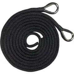 Tauet er laget av flettet polyester.