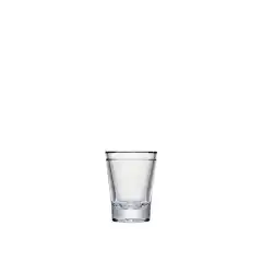<p>Shotglass fra Strahl. Polykarbonat har samme eleganse og klarhet som glass, men er uknuselig.</p>
