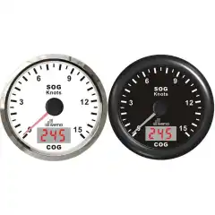 <p>Instrument med GPS-antenne som viser helt riktig fart og kurs i alle hastigheter.</p>
