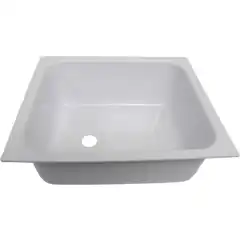 <p>Vakuumformet, firkantet vask i ABS plast.</p>
