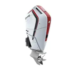 Elektrisk start, lang stamme, Sport Master girkasse, kontraroterende girhus, Rear Tie-bar, elektrisk trim/tilt og elektronisk kontrollboks, Cold Fusion hvit.