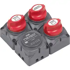 <p>Batteriladekontroll fra BEP for 1 motor og 2 batterier.</p>
