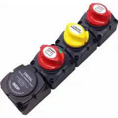 <p>Batteriladekontroll fra BEP for 1 motor og 2 batterier.</p>
