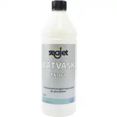 Seajet B&aring;tvask Ekstra er et konsentrert rengj&oslash;ringsmiddel som meget effektivt fjerner smuss og belegg p&aring; plast og aluminiumsflater.