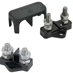 <p>Dobbelt koblingspunkt montert p&aring; h&oslash;ytemperatur plastsokkel fra BEP.</p>
