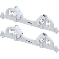 Krybbene er laget i polyetylen av sv&aelig;rt h&oslash;y kvalitet, kombinert med rustfritt st&aring;l.