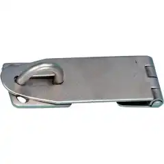 <p>Kraftig hengel&aring;sbeslag i syrefast st&aring;l. Motstykke leveres med fast &oslash;ye.</p>
