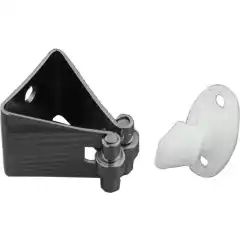 <p>D&oslash;rholder i syrefast st&aring;l med motstykke i nylon.</p>
