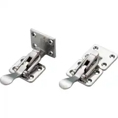 <p>Lukestrammer i polert syrefast st&aring;l for skyved&oslash;rer og folded&oslash;rer. Leveres med vinklet motstykke.</p>
