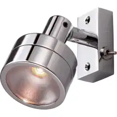 <p>Meget solid lampett med LED fra Seaworld. Kan justeres 120&deg;.</p>
