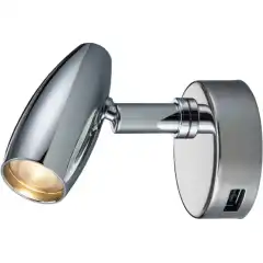 <p>Liten og kompakt spotlampe til montering p&aring; vegg i kabinen.</p>

