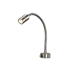 <p>LED leselampe for montering p&aring; vegg, hylle eller bord.</p>
