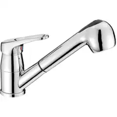 <p>Pent forkrommet blandebatteri med ettgreps regulering av temperatur og vannstr&oslash;m.</p>
