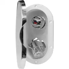 <p>Lekker dusjboks med forkrommet lokk og forkrommet dusjhode med uttrekkbar 3 meters slange.</p>
