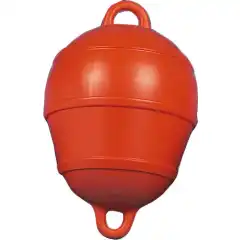 Rimelig garnbl&aring;se i r&oslash;d hard plast.