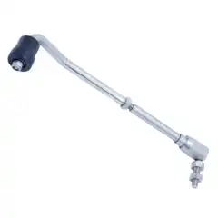 Justerbar styrearm for kobling mellom styrekabel og motor.