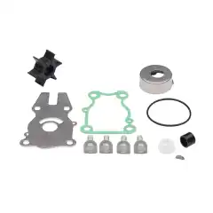 Inneholder innsatskopp, bolter og skiver, impeller, kile, o-ring, sliteplate, vannspjeldtetning, pakning til vannpumpe.