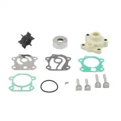 Inneholder sliteplate, impellerhus, o-ring, impeller, kile, innsatskopp, bolter og skiver, pakninger til vannpumpe.