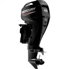 Elektrisk start, lang stamme, elektrisk trim/tilt og kontrollboks.