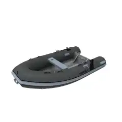 <p>Lett RIB med enkeltbunn aluskrog og tofte. M&oslash;rk gr&aring; tube, gr&aring;tt skrog.</p>
