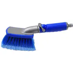 Vaskeb&oslash;rste med ekstra myke b&oslash;rsteh&aring;r og vannslangetilkobling.