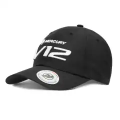<p>Svart Mercury Cap V12 tiltrekker seg oppmerksomhet med sin enkle design og broderi av h&oslash;y kvalitet foran.</p>
