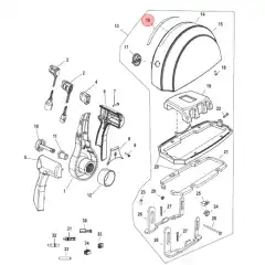 Original dekal til Mercury kontrollboks.
