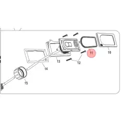 Pakning til panelplate Mercury Activ Trim