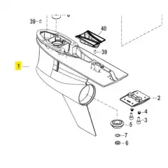 <p>Original girkasse for utvalgte Mercury motorer.</p>
