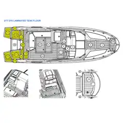 <p>Original teaklaminat sett for 2020 Uttern D70.</p>
