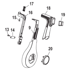 Mercury 4000-serien Sidemontert Håndtak (Non-Trim) Kit