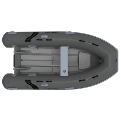 Highfield 340 Ultralite Alu RIB - Grå PVC pontong - Grått skrog