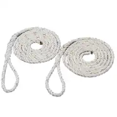 Hvite fenderliner p&aring; 1.5 meter.