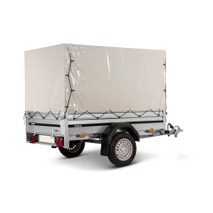 Gr&aring;, 1280x2030x1000mm. Stativ med firkantede profiler. For 2205