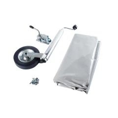 Flat presenning gr&aring; &amp; nesehjul inkuldert klemmer og bolter, for 2205