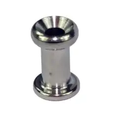 Forkrommet kalesjeknapp uten skrue.