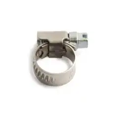 Rustfri slangeklemme for 3/8 bensinslange.
