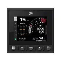 Lar deg vise informasjon om motor, generator, ekkolodd og mye annet.